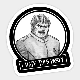 Bortus Wants a Corner Piece of Cake! Sticker